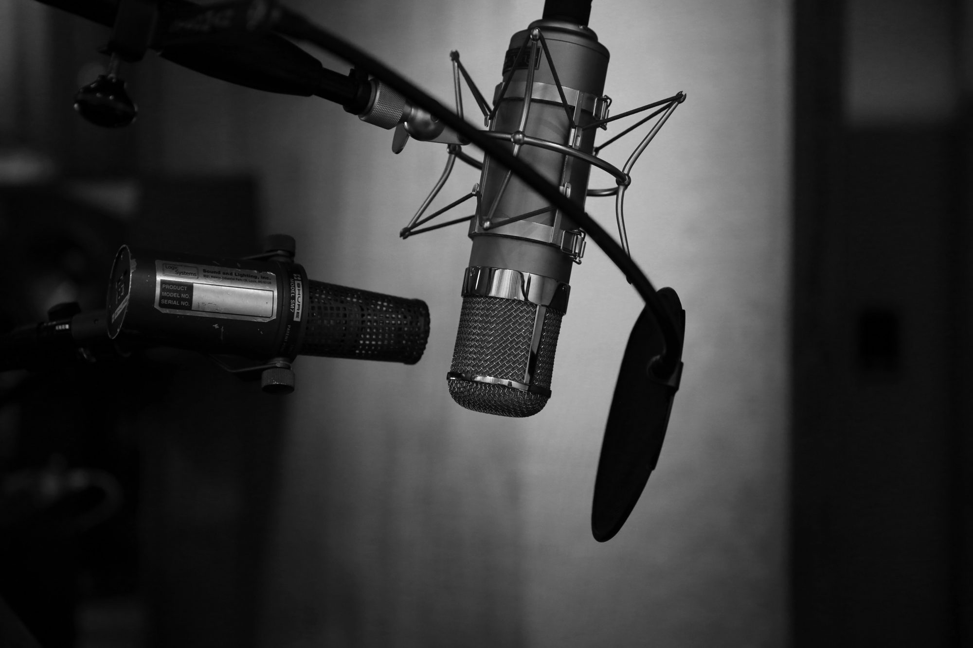 Microphon in Studio